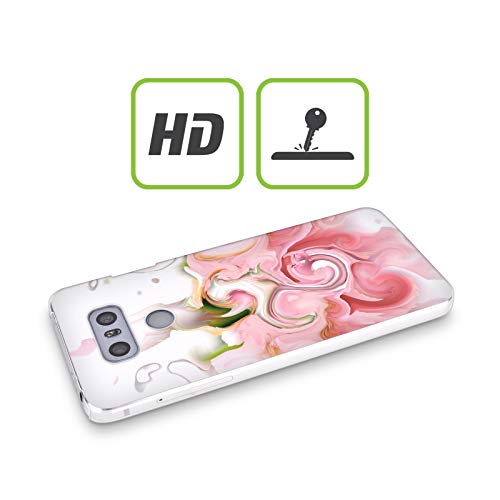 Head Case Designs Oficial Haroulita Colorete Mármol Líquido Carcasa rígida Compatible con LG K10 (2017) / K20 Plus