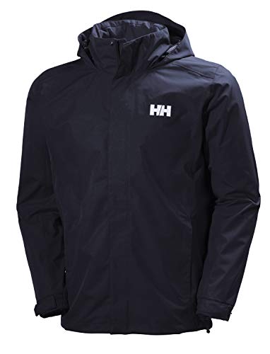 Helly Hansen Dubliner Jacket Chaqueta Chubasquero para Hombre de Uso Diario y para Actividades marítimas con la tecnología Helly Tech, Azul (Marino), 2XL