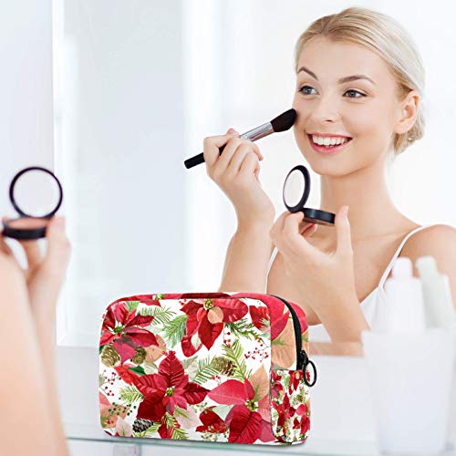 hermoso cártamo Cosméticos Bolsa Organizador Cosméticos para las Mujeres Bolsa de Cremallera Función de las Mujeres de Viaje Bolsa de Maquillaje Bolsa de Lavado Bolsa de aseo