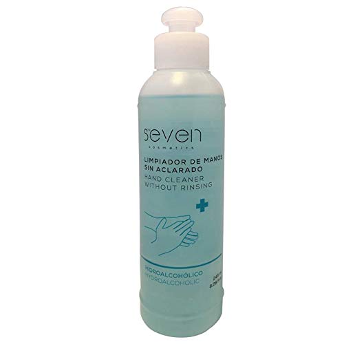 HIDRO245-6 x Limpiador hidroalcohólico 245 ml. The Seven, higienizante (1.47 litros total)