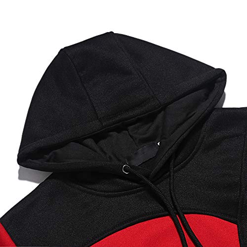 Hombres Sudadera con Capucha Casual Tops Deporte Blusa Manga Larga De Patchwork Blanca Beisbol Divertidas Camuflaje Calavera Camisas Otoño riou