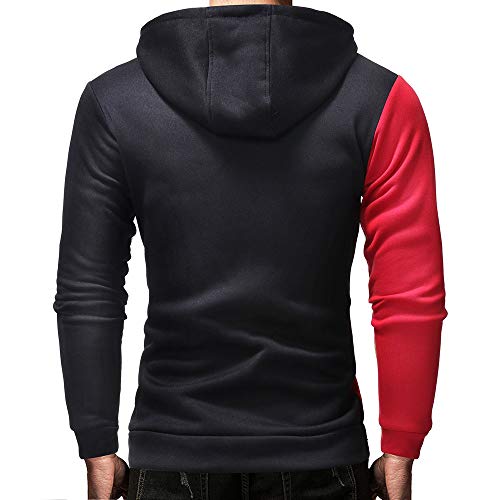 Hombres Sudadera con Capucha Casual Tops Deporte Blusa Manga Larga De Patchwork Blanca Beisbol Divertidas Camuflaje Calavera Camisas Otoño riou