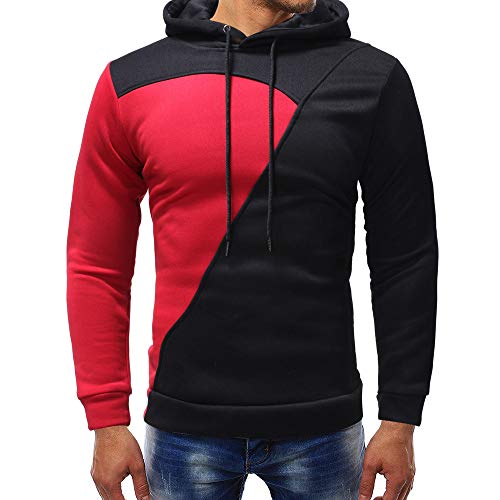 Hombres Sudadera con Capucha Casual Tops Deporte Blusa Manga Larga De Patchwork Blanca Beisbol Divertidas Camuflaje Calavera Camisas Otoño riou