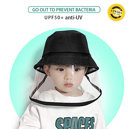 Homealexa Sombrero de Protección, Gorra anti-UV, con Protección transparente para Visera para Niños para Vacaciones, Pesca, Viajes, Playa