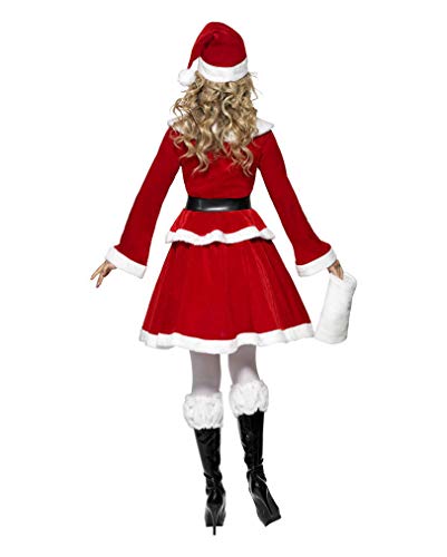 Horror-Shop Disfraz de Miss Santa con manguito L