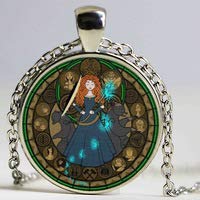 Huang cristal arte Alicia en el país de las maravillas aventuras colgante joyería poker unido historieta cuento gargantilla collar bronce mujeres regalo