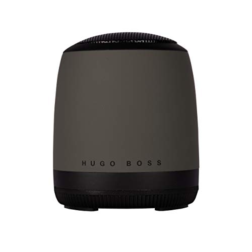 Hugo Boss Gear Matrix Altavoz Caqui/Mini Altavoz analámbrico portátil/Altavoz Conectado con Cable USB-c Incluido para la Carga y la opción de Manos Libres/Radio FM incorporada