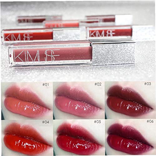 hvxjxk 1pc Antiadherente Labios Copa Shimmer Lip Gloss Labial Espumoso De Alta Pigmentado De Labios Líquido Humectante Larga Duración Labios Maquillaje a Prueba De Agua (03 De Marrakech)