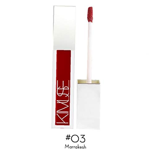 hvxjxk 1pc Antiadherente Labios Copa Shimmer Lip Gloss Labial Espumoso De Alta Pigmentado De Labios Líquido Humectante Larga Duración Labios Maquillaje a Prueba De Agua (03 De Marrakech)