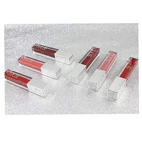 hvxjxk 1pc Antiadherente Labios Copa Shimmer Lip Gloss Labial Espumoso De Alta Pigmentado De Labios Líquido Humectante Larga Duración Labios Maquillaje a Prueba De Agua (03 De Marrakech)