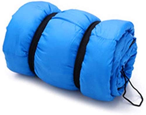 HYISHION Adulto Caliente Costura apósito Grande 100% Resistente al Agua Senderismo Mochila de Campamento es el Caso Que Lleva un tamaño Adulto, Ideal en Invierno: 220x80cm, Color: Azul SKYJIE