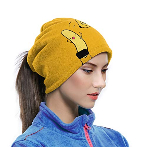 HYUS Divertido Naked Banana Microfiber Neck Warmer Diadema Bufanda Mascarilla Invierno al Aire Libre Deportes para Hombres y Mujeres