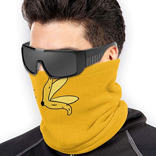 HYUS Divertido Naked Banana Microfiber Neck Warmer Diadema Bufanda Mascarilla Invierno al Aire Libre Deportes para Hombres y Mujeres