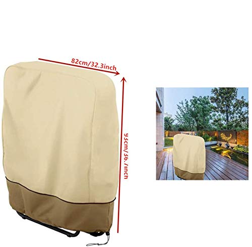 HZJSPXC Funda para Silla Plegable para Exteriores, Resistente a la Intemperie, para Exteriores, Veranda Zero Gravity, Resistente al Agua y a los Rayos UV (32.3" x 36.6")