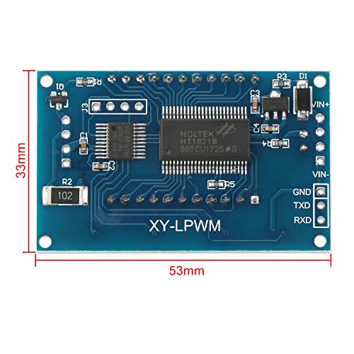 ICQUANZX 2pcs Pantalla LCD Frecuencia PWM 1Hz-150kHz Relación de Trabajo 0-100 Porcentaje de Onda Cuadrada Ajustable Tablero generador de señal de Onda Rectangular