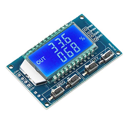 ICQUANZX 2pcs Pantalla LCD Frecuencia PWM 1Hz-150kHz Relación de Trabajo 0-100 Porcentaje de Onda Cuadrada Ajustable Tablero generador de señal de Onda Rectangular