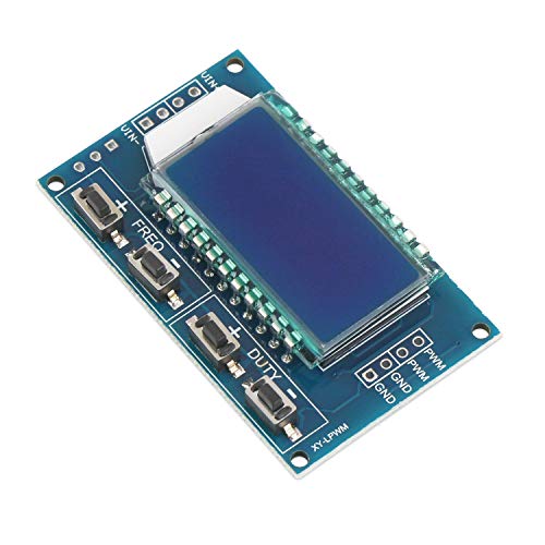 ICQUANZX 2pcs Pantalla LCD Frecuencia PWM 1Hz-150kHz Relación de Trabajo 0-100 Porcentaje de Onda Cuadrada Ajustable Tablero generador de señal de Onda Rectangular