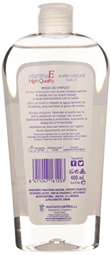 Instituto Español Aceite Corporal Vitamina E - Elasticidad y Antioxidante - 400 ML