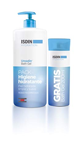 ISDIN Ureadin Pack Gel De Baño Hidratante Con Urea, Bath Gel 1 L + Bath Gel 200 Ml 1200 ml