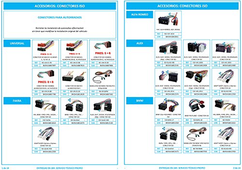 ISO-FORD.2005 - Conector iso universal para instalar radios en Ford.