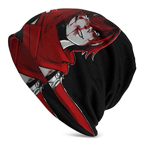 IUBBKI RWBY Blake Belladonna Gorro de calavera fino diario unisex, cálido, holgado y suave, negro