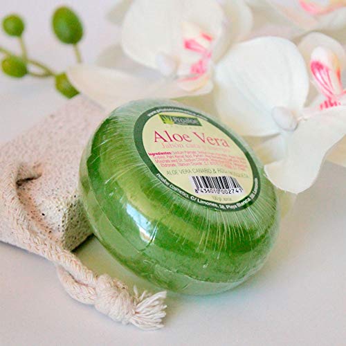 Jabón de Aloe Vera y Rosa Mosqueta para Cara y Cuerpo 100gr