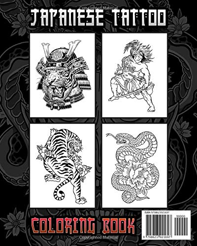 Japanese Tattoo Coloring Book