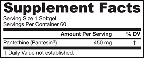 Jarrow Formulas Pantethine - 60 softgels 60 Unidades 70 g