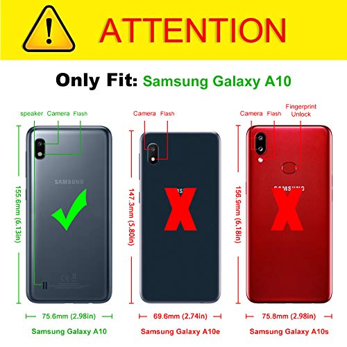 J&D Compatible para Samsung Galaxy A10 Funda, Protección Pesada [Armadura Delgada] [Doble Capa] Híbrida Resistente Funda Protectora y Robusta para Galaxy A10 - [No para Galaxy A10s/Galaxy A10e]