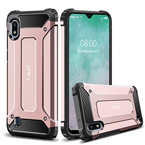 J&D Compatible para Samsung Galaxy A10 Funda, Protección Pesada [Armadura Delgada] [Doble Capa] Híbrida Resistente Funda Protectora y Robusta para Galaxy A10 - [No para Galaxy A10s/Galaxy A10e]