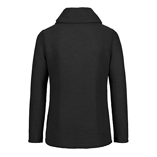 Jerseys De Punto para Mujer Cuello de Tortuga Manga Larga Suelto Prendas de Punto Suéter Irregular Jerséis Collar de la Pila Tops Cálido Otoño Invierno riou