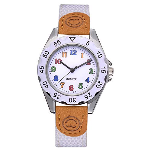 jiushixw Niños Niñas Moda Colorida Correa Número árabe Deporte Relojes de Pulsera de Cuarzo Relogio Masculino Dropshipping HK & 50