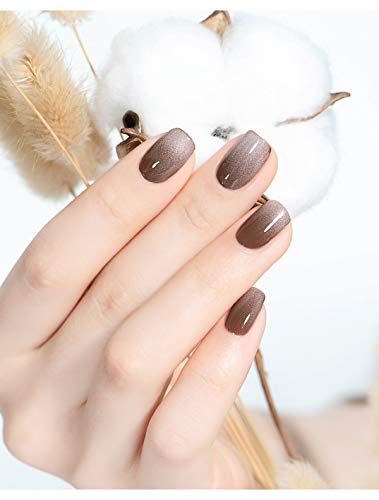 Joligel Esmalte Gel Magnético Uñas UV LED Cat Eye 3D Purpurina Manicura Semipermanente Ojo de Gato Nail Art Diseño Uñas para Otoño Invierno | Chocolate Cafe