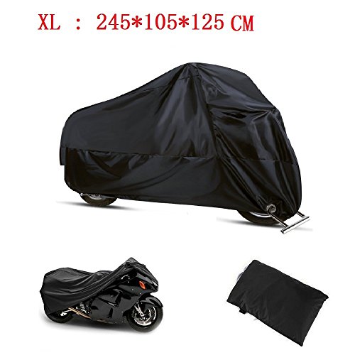 JOYEUX Funda Moto 190T Cubierta Impermeable de Motocicleta Protector Cubierta para Moto/Motocicleta Funda Cubre Moto Impermeable