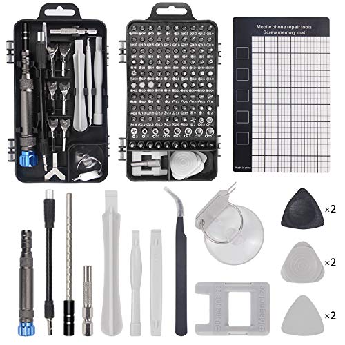 Juego Destornilladores Precisión, Faireach Kit de Herramientas de Reparación Profesional 135 en 1 Actualizado con Estuche, Kit Destornilladores Electricista