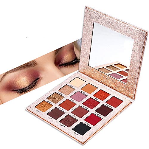 JWR 16 Colores Paleta de Sombra de Ojos Maquillaje Sombra de Ojos Mate Brillo Brillo Pigmentado Smoky Balm Cosmética