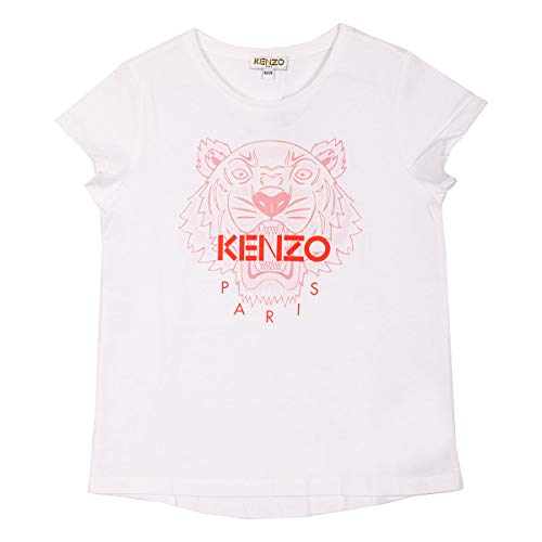 Kenzo LA Camiseta Rosa Blanca DE LA Chica KQ10258