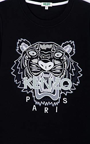 Kenzo Tiger 4X12SW705K09P18599 - Sudadera para mujer, color negro y blanco Negro XL