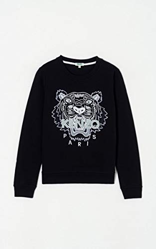 Kenzo Tiger 4X12SW705K09P18599 - Sudadera para mujer, color negro y blanco Negro XL