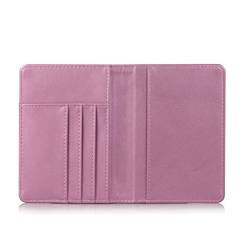 Kepuch Custer Funda para Pasaporte Passport,Slim Smart Cover Fundas Carcasa Case Protectora de PU-Cuero para Pasaporte Passport - Rojo