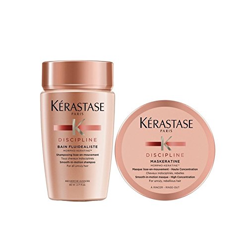 Kerastase Kit de viaje Discipline Bain 80 ml Masque 75 ml + Regalo Neceser