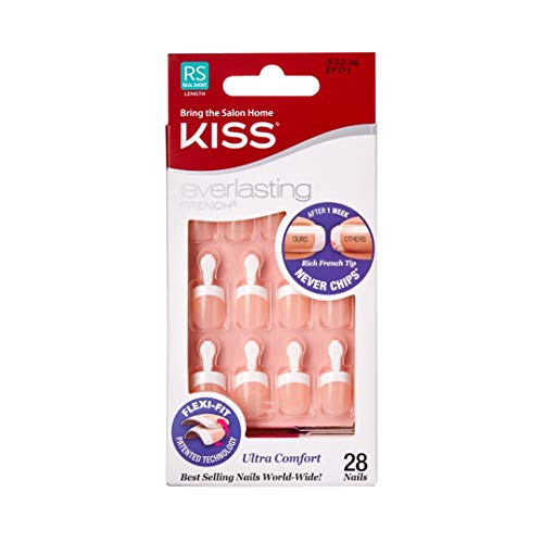 Kiss Ef01 French Manicure Press On Nail Set by Kiss