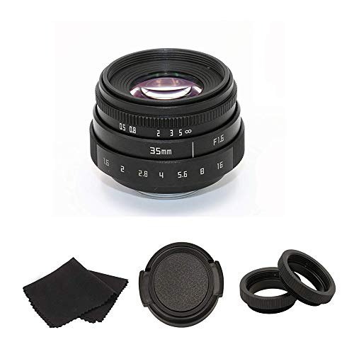 Kit de adaptador de lente de 35 mm F1.6 CCTV C-Mount APS-C + C-FX para Fujifilm XT-10 XA2 XT2