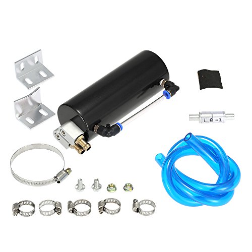 KKmoon Depósito Universal Aluminio Tanque de Aceite Motor Carreras de Coche Turbo Kit