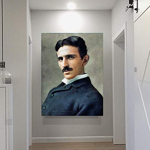 KWzEQ Imprimir en Lienzo Famoso Cartel de Inventor e imágenes Decorativas para la decoración del hogar de la Sala de estar70x90cmPintura sin Marco