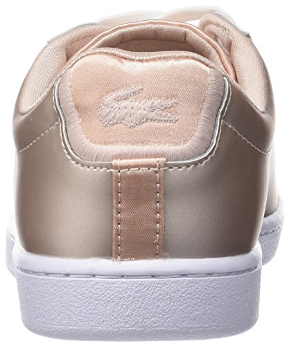 Lacoste Carnaby EVO 118 7 SPW, Zapatillas para Mujer, Rosa (Nat/Wht 7f8), 37 EU