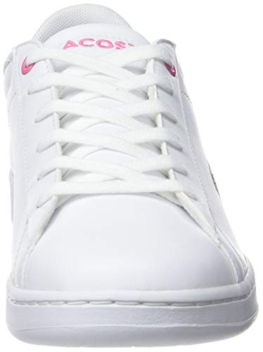 Lacoste Carnaby EVO BL 2 SUJ, Zapatillas Unisex Adulto, Blanco (B53 White/Pink), 38 EU