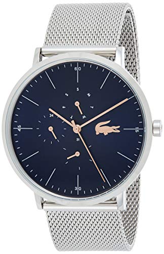 Lacoste Reloj Multiesfera para Hombre de Cuarzo con Correa en Acero Inoxidable 2011024