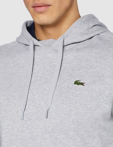 Lacoste Sport SH2128 Sudadera, Multicolor (Argent Chine/Marine), X-Large (Talla del fabricante: 6) para Hombre