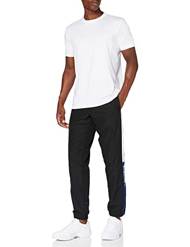 Lacoste XH3661 Pantalón Deportivo, Noir/Cosmique-Blanc-cosmi, M para Hombre